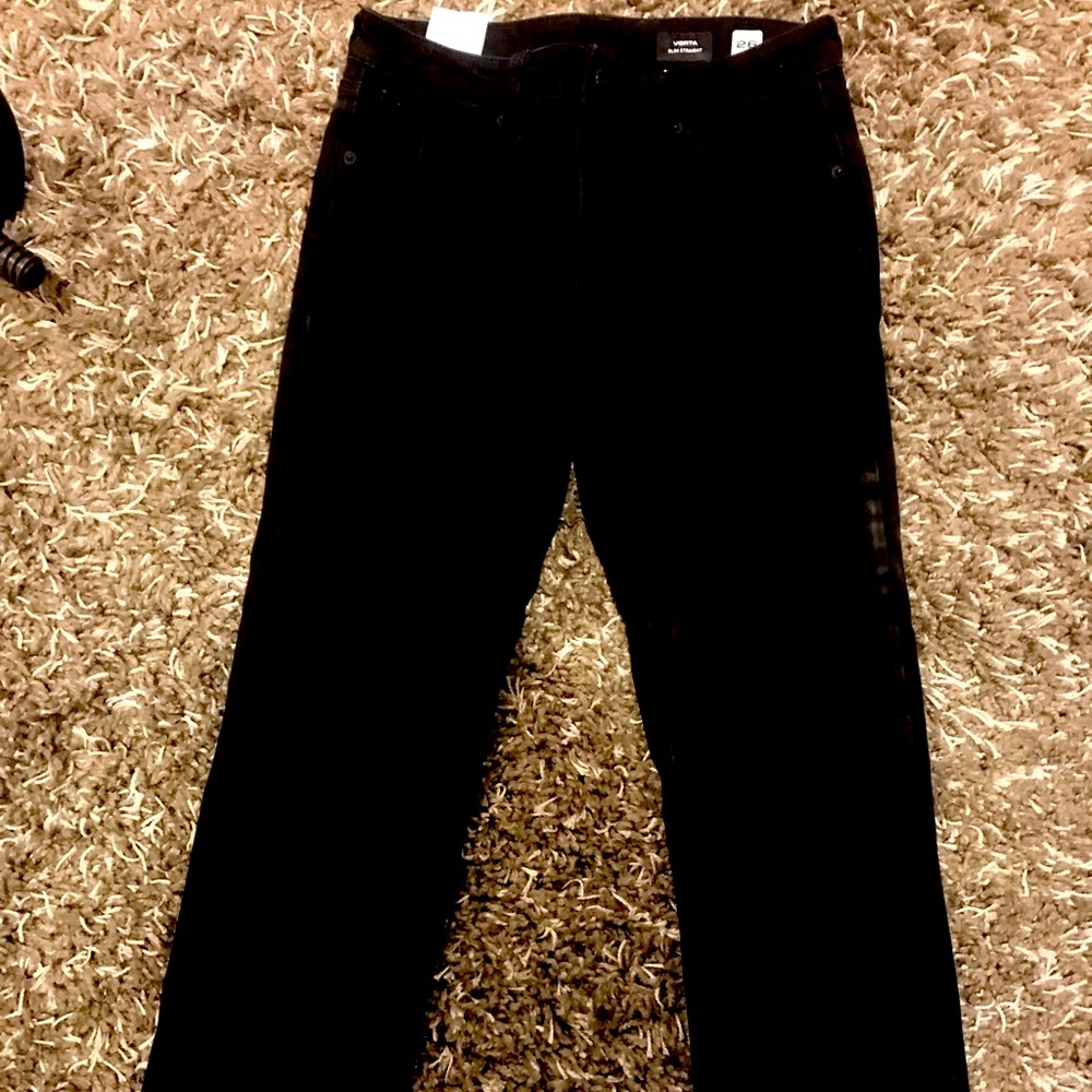 Volcom slim straight black jeans, size 26.